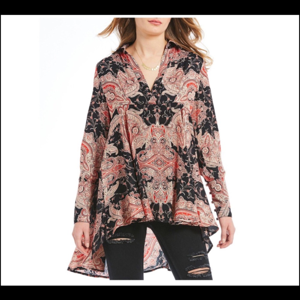 Free People Field of Butterflies Swing Back Top - Picture 7 of 7